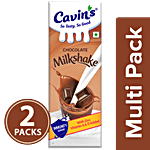 Cavins Chocolate Milkshake - With Zinc, Vitamin A & D Added, Supports Immunity 2x1 L Multipack