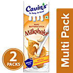 Cavins Kaju Butterscotch Milkshake - With Zinc, Vitamin A & D Added, Supports Immunity 2x1 L Multipack