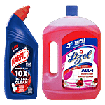 bb Combo Harpic Toilet Cleaner Liquid, Original 1 L + Lizol Floor & Surface Cleaner Liquid, Floral 2 L Combo 2 Items