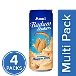 Amul Kool Milk Shake - Badam 4x200 ml Can Multipack