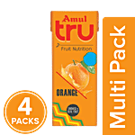 Amul Tru Orange 4x180 ml Multipack