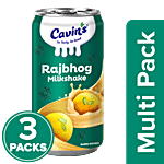Cavins Rajbhog Milkshake - With Zinc, Vitamin A & D Added, Supports Immunity 3x170 ml Multipack