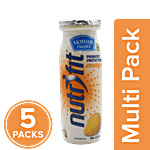 mother dairy Nutrifit Fermented Probiotic Milk Drink - Mango 5x80 ml Bottle Multipack