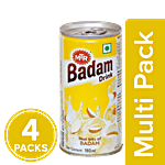 MTR Badam Drink - With Badam Bits 4x180 ml Can Multipack