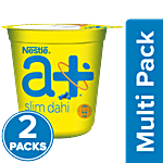 Nestle A+ Slim Dahi - Low-Fat Curd 2x400 g Multipack