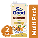 So Good Almond Milk - Vanilla 1 L (Pack of 2) Multipack