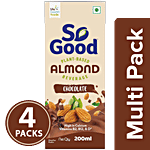 So Good Almond Milk - Chocolate 200 ml (Pack of 4) Multipack
