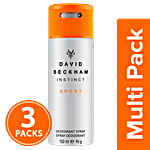 David Beckham Instinct Sport Deodorant Spray 3x150 ml Multipack