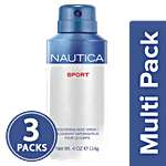 Nautica Voyage Man Sport Deodorant Spray 3x150 ml Multipack