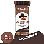 bb Gooddiet 20g Whey Protein Bar - Double Chocolate Caramel 2x65 g (Multipack)