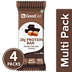 bb Gooddiet 20g Whey Protein Bar - Double Chocolate Caramel 4x65 g (Multipack)