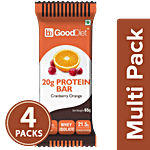 bb Gooddiet 20g Whey Protein Bar - Cranberry Orange 4x65 g (Multipack)
