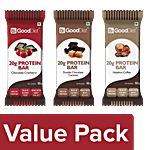 bb Gooddiet Variety Protein Bar Chocolate Cranberry-Double Chocolate Caramel-Hazelnut Coffee Combo (3 Items)