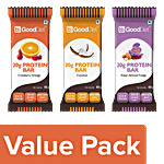 bb Gooddiet Variety Protein Bars Cranberry Orange-Kesar Almond Fudge-Coconut Combo (3 Items)