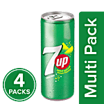7 Up Soft Drink - Lemon 4x250 ml Can Multipack