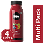 Raw Pressery Cold Extracted Juice - Life 4x250 ml Multipack