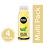 Raw Pressery Natural Cold Pressed Juice - Aloe Vera Lemonade 4x250 ml Multipack