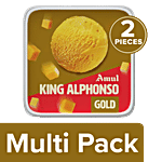 Amul King Alphonso Gold Ice Cream 2x1 L Tub Multipack