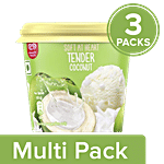kwality walls Tender Coconut - Frozen Dessert 3x100 ml Cup Multipack