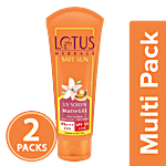 Lotus Herbals Safe Sun Uv Screen Matte Gel PA+++ - SPF 50 2x50 g (Multipack)
