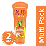 Lotus Herbals Safe Sun 3-In-1 Matte Look Daily Sun Block PA+++ - SPF 40 2x50 g (Multipack)