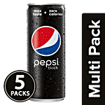 Pepsi Pepsi Soft Drink - Black, Slim 250 ml Can 5x250 ml Multipack