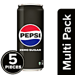 Pepsi Black Soft Drink - Zero Sugar 5x250 ml Multipack