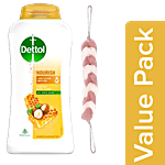 bb Combo BB Home Loofah Pink BH002 PNK 1pc + Dettol Honey Shea Butter Gel Nourish 250ml Combo 2 Items