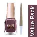 bb Combo Baol Nail Filer Blue BB1232 1pc + Lakme True Wear Nail Color 9 ml Shade 202 Combo 2 Items
