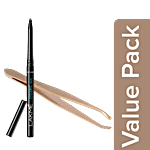 bb Combo Baol Tweezers Golden BB1219 1 pc + Lakme Eyeconic Kajal Black 0.35g Pencil Combo 2 Items