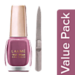 bb Combo Baol Nail Filer BB1230 1 pc + Lakme True Wear Nail Color 9 ml Pinks N238 Combo 2 Items