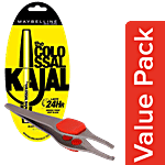 bb Combo Baol Tweezers Red B1220RED 1pc + Maybelline New York Colossal Kajal 0.35 g Black Combo 2 Items