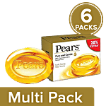 Pears Pure & Gentle Soap Bar 6x125 g (Multipack)