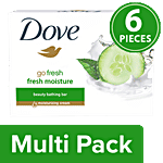 Dove Go Fresh Moisture Bathing Bar Soap 6x75 g Multipack