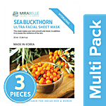 Mirabelle Sea Buckthorn Ultra Facial Sheet Mask 3x25 ml Multipack
