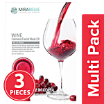Mirabelle Wine Fairness Facial Sheet Mask EX 3x25 ml Multipack