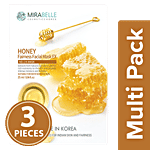 Mirabelle Honey Fariness Facial Sheet Mask EX 3x25 ml Multipack