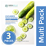Mirabelle Korea - Cucumber, Fairness Facial Mask 3x1 pc Multipack