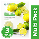 Mirabelle Korea - Lemon Lime, Fairness Facial Mask 3x1 pc Multipack