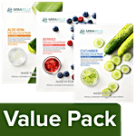 Mirabelle Sheet Mask For Fresh & Lively Skin (Pack of 3) Combo 3 Items