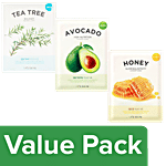 It's Skin The Fresh Mask Sheet- Tea Tree + Avocado + Honey (1 pc Each) Combo 3 Items