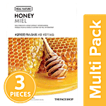 The Face Shop Real Nature Honey Face Mask 3x20 g Multipack