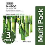The Face Shop Real Nature Bamboo Face Mask 3x20 g Multipack