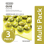 The Face Shop Real Nature Olive Face Mask 3x20 g Multipack