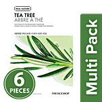 The Face Shop Real Nature Tea Tree Face Mask 6x20 g Multipack