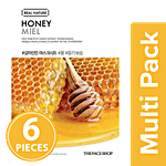 The Face Shop Real Nature Honey Face Mask 6x20 g Multipack