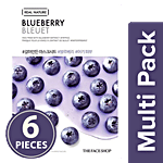The Face Shop Real Nature Blueberry Face Mask 6x20 g Multipack