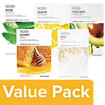 The Face Shop Real Nature Brightening Masksheet (Pack of 10) Combo 5 Items