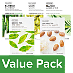 The Face Shop Anti Blackhead/Whitehead (Pore Care) Masksheet (Pack of 6) Combo 5 Items