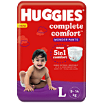 Huggies Wonder Diaper Pants - Large, 9-14 Kg 2x64 pcs Multipack